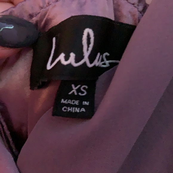 Lulu’s Mauve Prom Dress A-Line - Picture 4 of 4